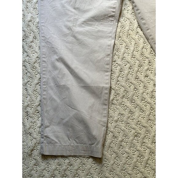 SPRING/SUMMER Brooks Brothers 346 Cream White Men Solid Chino Pants 40x28.5 - Picture 11 of 13
